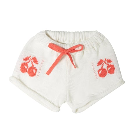 70%OFF Tocoto Vintage CHERRIES JACQUARD KNIT SHORTS OFF WHITE(9M,12M,18M,2Y)