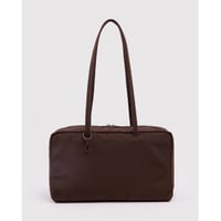 BAGGU Medium Nylon Bowler Bag Coffee