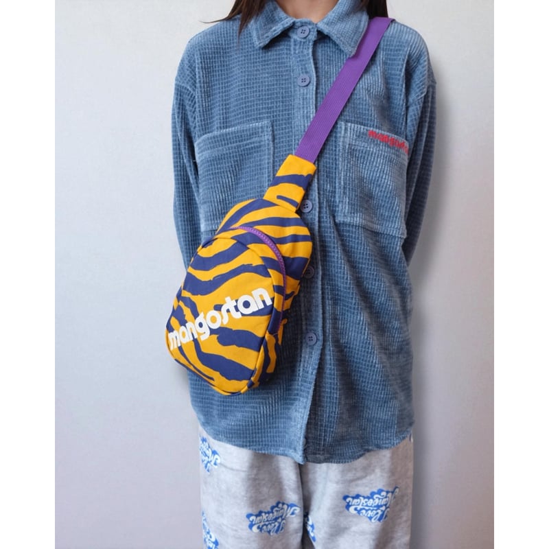 メゾンドシャンティ　MAISON DE SHANTI　ジャンパー　カットソー2点 MAISON MANGOSTAN CHENILLE SHIRT BLUE(6Y,8Y,10Y)