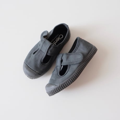 Cienta T STRAP SHOES antracita/dyed N77997(21(12.5cm)22(13cm)23(14cm)30(18.5cm)32(20cm))