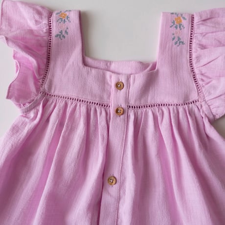 70%OFF Tocoto Vintage FLOWER EMBROIDERY BLOUSE LILAC(9M,18M,2Y)