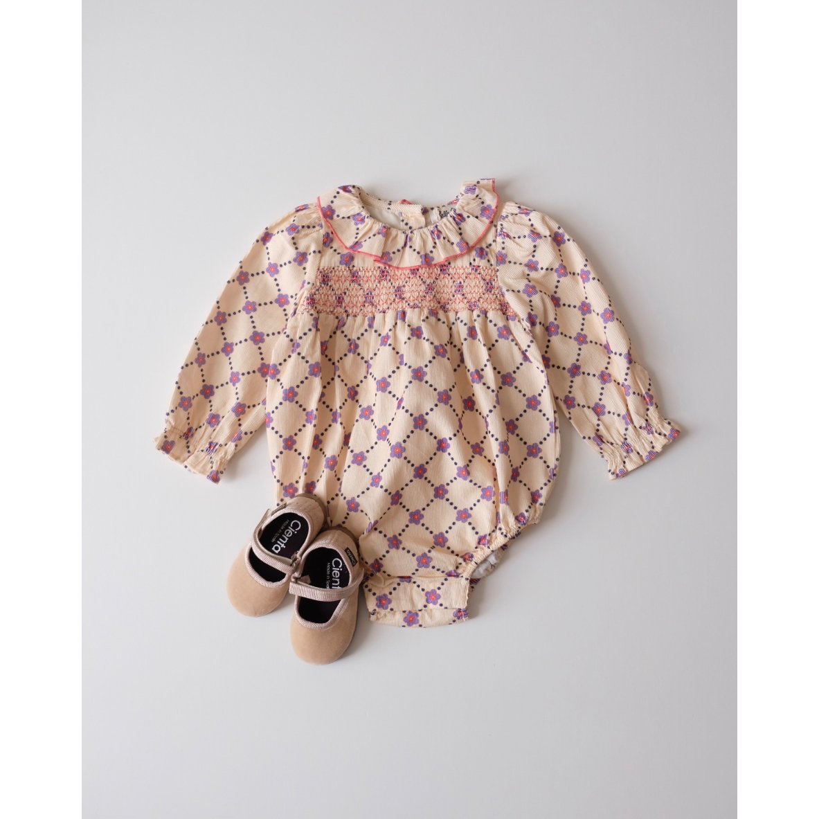 hello Simone Amande romper Floral check | UNO b