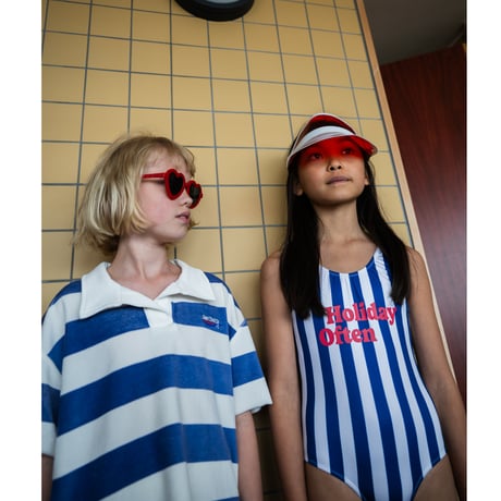 70%OFF 128-134ラスト1点 COS I SAID SO STRIPED POLO ULTRAMARINE