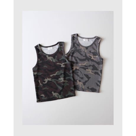 50%OFF 15(140-150cm)ラスト1点 CAMO TANK KHAKI