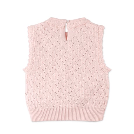 50%OFF Gingersnaps GIRLS DAHLIA VEST WITH SCALLOP DETAILS(4Y)
