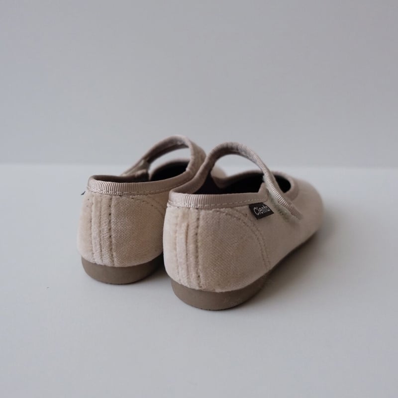 31(19cm)ラスト1点 Cienta VELOUR VELCRO ONE STRAP BA