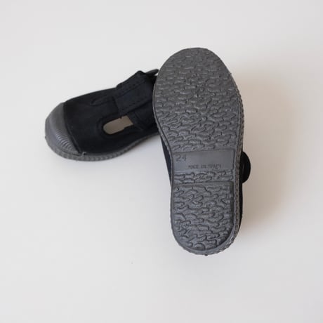 21(12.5cm)ラスト1点 Cienta T STRAP SHOES black/dyed N77997