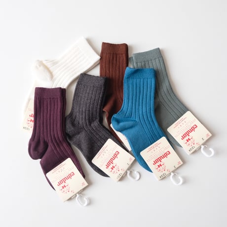50%OFF Condor Rib Short Socks Castana(383)(2(11.5-13.5cm))