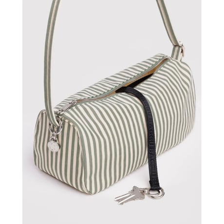 BAGGU Nylon Loaf Bag Sage Stripe