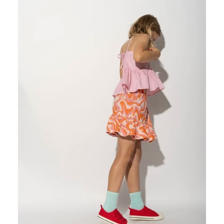 70%OFF 10Yサイズラスト1点 M´A Kids TERRY WAVY PRINT SHORT SKIRT