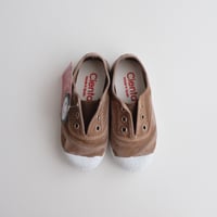 Cienta DECK SHOES beige/ムラ染め(21(12.5cm)22(13cm))