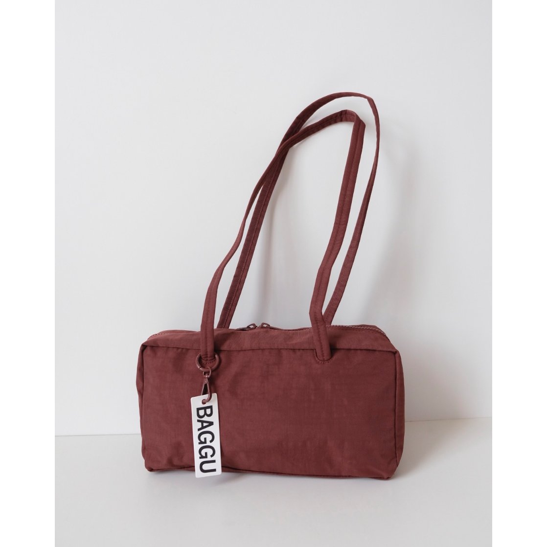 BAGGU Nylon Bowler Bag Mahogany | UNO babewear