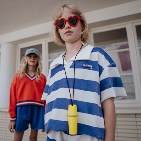 70%OFF 128-134ラスト1点 COS I SAID SO STRIPED POLO ULTRAMARINE
