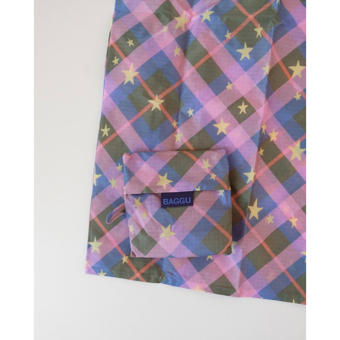BAGGU Standard Baggu Green Star Plaid | UNO bab