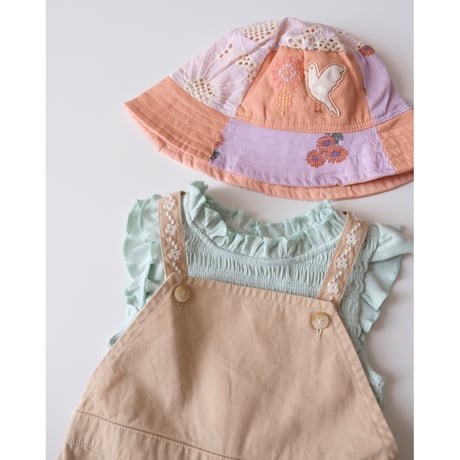 50%OFF 18Mラスト1点 Gingersnaps  BABY GIRLS MADIE JUMPSUIT WITH EMBROIDERY ON POCKETS