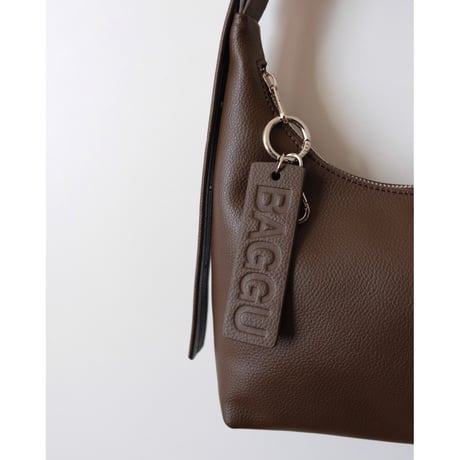 ラスト1点 BAGGU Mini Recycled Leather Shoulder Bag Brown