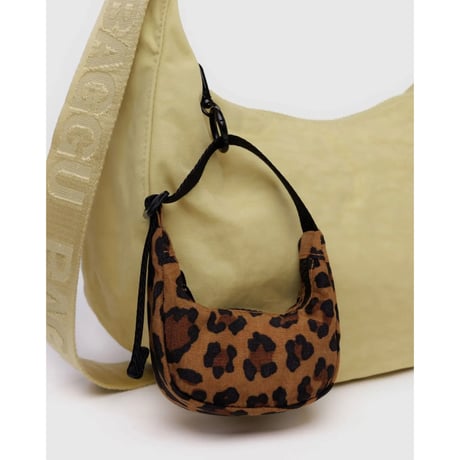 BAGGU Crescent Bag Charm Leopard