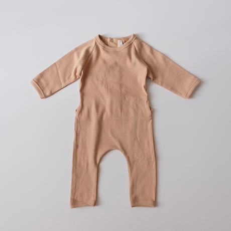 SUMMER & STORM BACK SNAP ROMPER - TAN