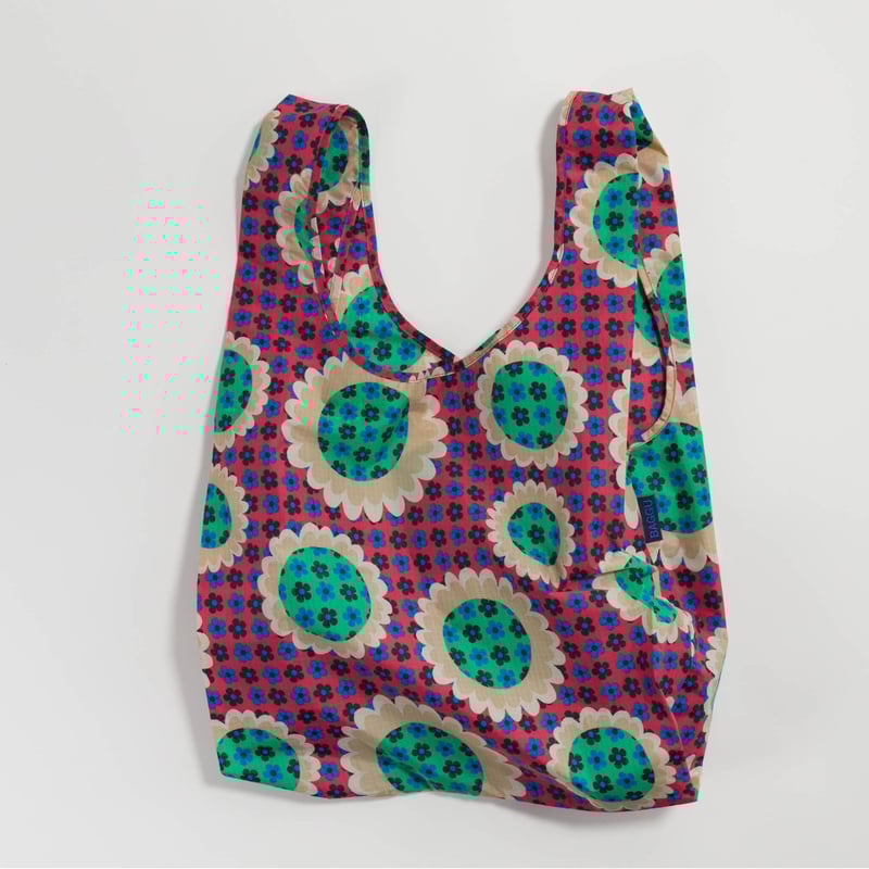 美品【BAGGU】ブルー パパイヤ スタンダード Blue Papaya バグー BAGGUバグゥ バグー エコバッグ スタンダード Blue Papaya