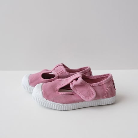 21(12.5cm)ラスト1点 Cienta T STRAP SHOES  rosa/ムラ染め