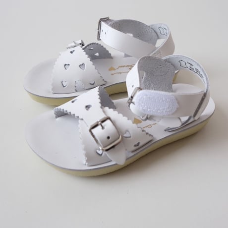Salt-Water SANDALS SWEETHEART White(CH6(14cm)～YTH2(21.5cm))
