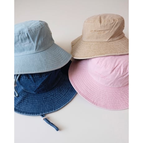 Twin Collective Cowboy Bucket Hat(Light Brown/Denim Blue)