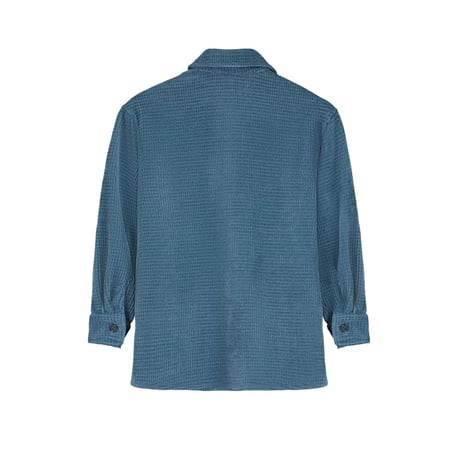 50%OFF 10Yラスト1点 MAISON MANGOSTAN CHENILLE SHIRT BLUE