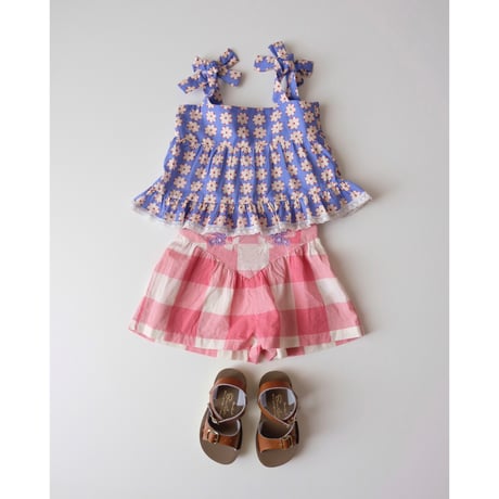 40%OFF 4Yラスト1点 hello Simone Marlow short Check Rose