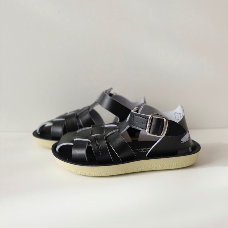 Salt-Water SANDALS SHARK Black(CH6(14cm)～CH12(1