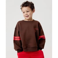 50%OFF 2-3Yラスト1点 EXTRA-EXTRA VARSITY STRIPE CREWNECK - CHOC