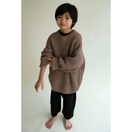 70%OFF Façade NUAGE KNITTED SWEATER - BROWN MIX(2y.3y)
