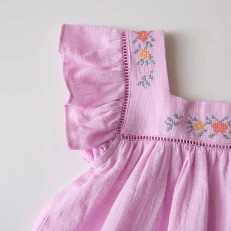 70%OFF Tocoto Vintage FLOWER EMBROIDERY BLOUSE LILAC(9M,18M,2Y)