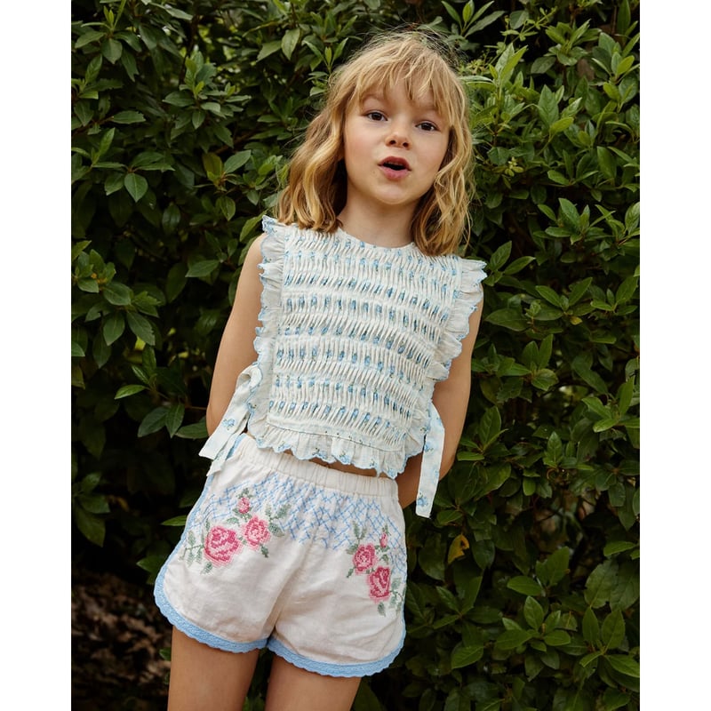 Gingersnaps Cassie Ruffled Top with Side Ties(4