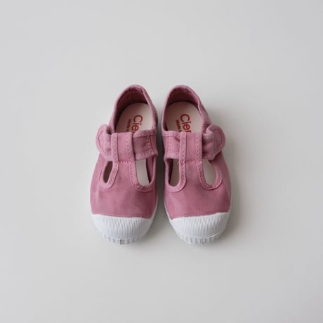 21(12.5cm)ラスト1点 Cienta T STRAP SHOES  rosa/ムラ染め