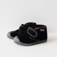 Cienta VELCRO HIGH-CUT SNEAKER black / velour 975(23(14cm)～28(17cm))