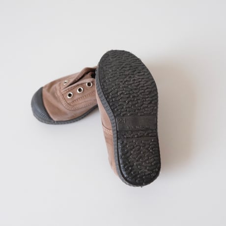 Cienta DECK SHOES beige/ムラ染め N70777(26(16cm),29(18cm)～31(19cm),33(20.5cm)～36(22.5cm))