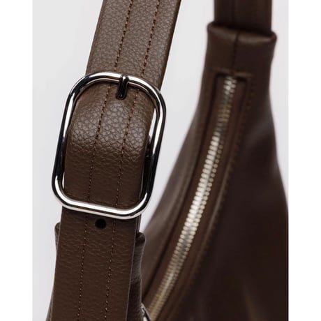 ラスト1点 BAGGU Mini Recycled Leather Shoulder Bag Brown