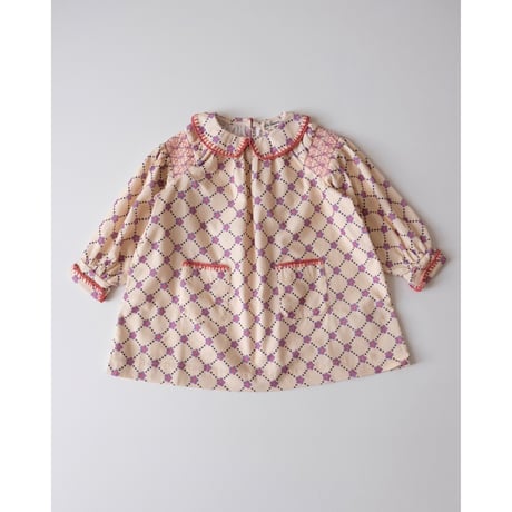 50%OFF 6Yラスト1点 hello Simone Martha dress Floral check