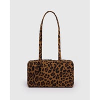 BAGGU Nylon Bowler Bag Leopard