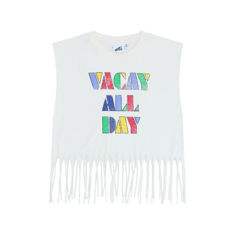 70%OFF 92-98ラスト1点 COS I SAID SO FRINGE T-SHIRT VACAY ALL DAY
