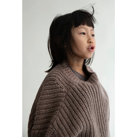70%OFF Façade NUAGE KNITTED SWEATER - BROWN MIX(2y.3y)