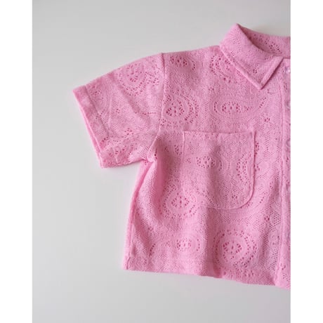 70%OFF 104-110ラスト1点 COS I SAID SO LACE CROCHET SHIRT