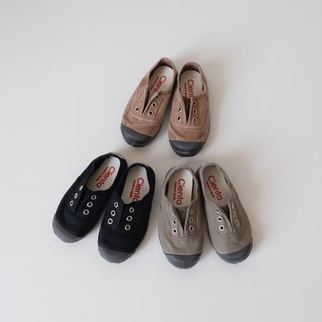 Cienta DECK SHOES beige/ムラ染め N70777(26(16cm),29(18cm)～31(19cm),33(20.5cm)～36(22.5cm))