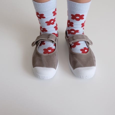 Cienta VELCRO ONE STRAP SHOES cemento/ムラ染め(21(12.5cm))