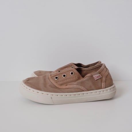 Cienta DECK SHOES beige/ムラ染め 86777(29(18cm)～36(22.5cm))