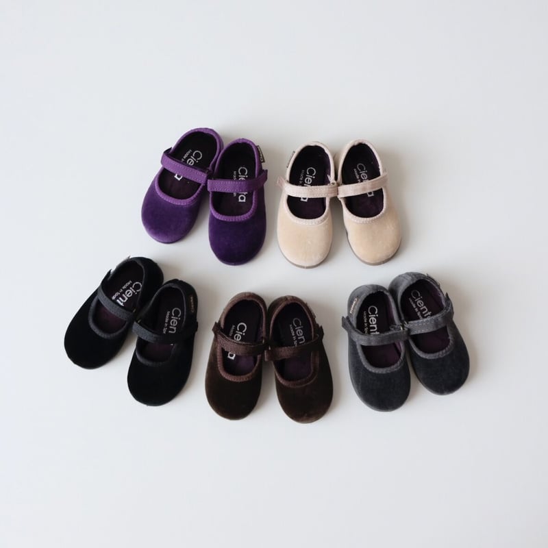 その他 Cienta VELOUR VELCRO ONESTRAPBALLETSHOES Cienta VELOUR VELCRO ONE STRAP BALLET SHOES bro
