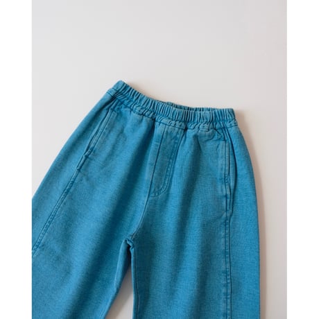 50%OFF 8-9yラスト1点 KOTER MANU KIDS OVERDYE DENIM BARREL-LEG JEANST Blue mist