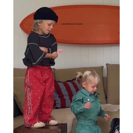 2-3Yラスト1点 Rory George Bandana Pant - Red