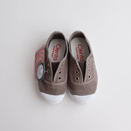Cienta DECK SHOES cemento/ムラ染め(21(12.5cm)22(13cm))