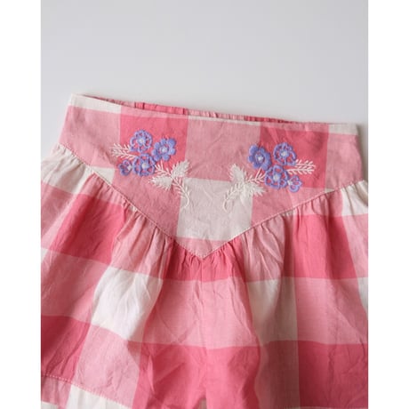 40%OFF 4Yラスト1点 hello Simone Marlow short Check Rose